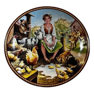 Edwin Knowles Milkmaid Plate